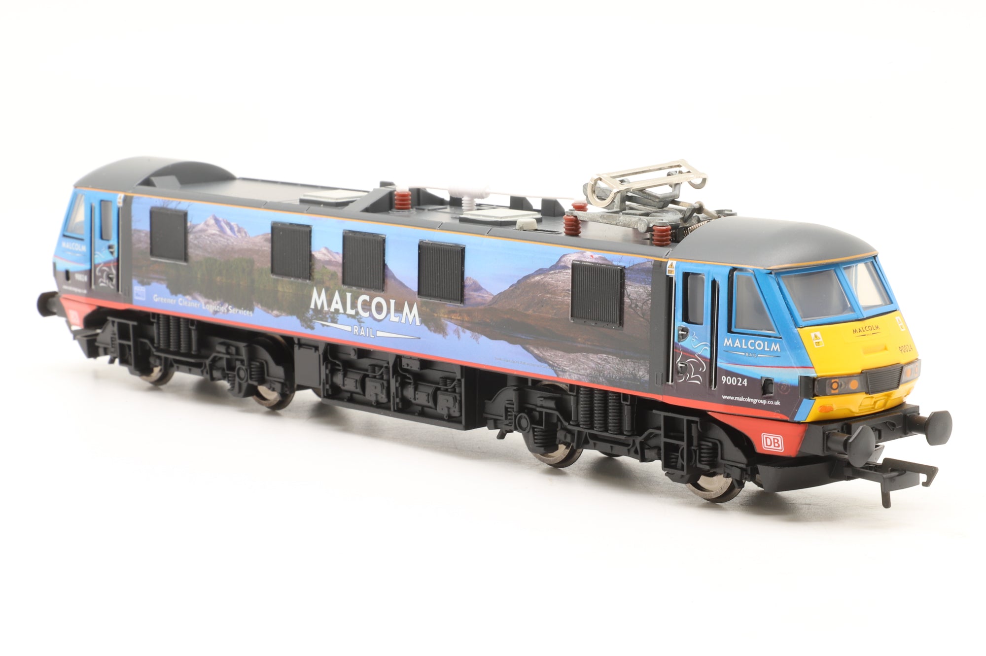 Hornby OO R3924 Class 90 '90024' Malcolm Logistics