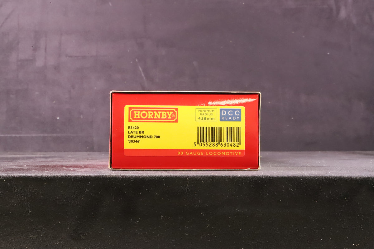 Hornby OO R3420 Drummond Class 700 &#39;30346&#39; BR Black L/C