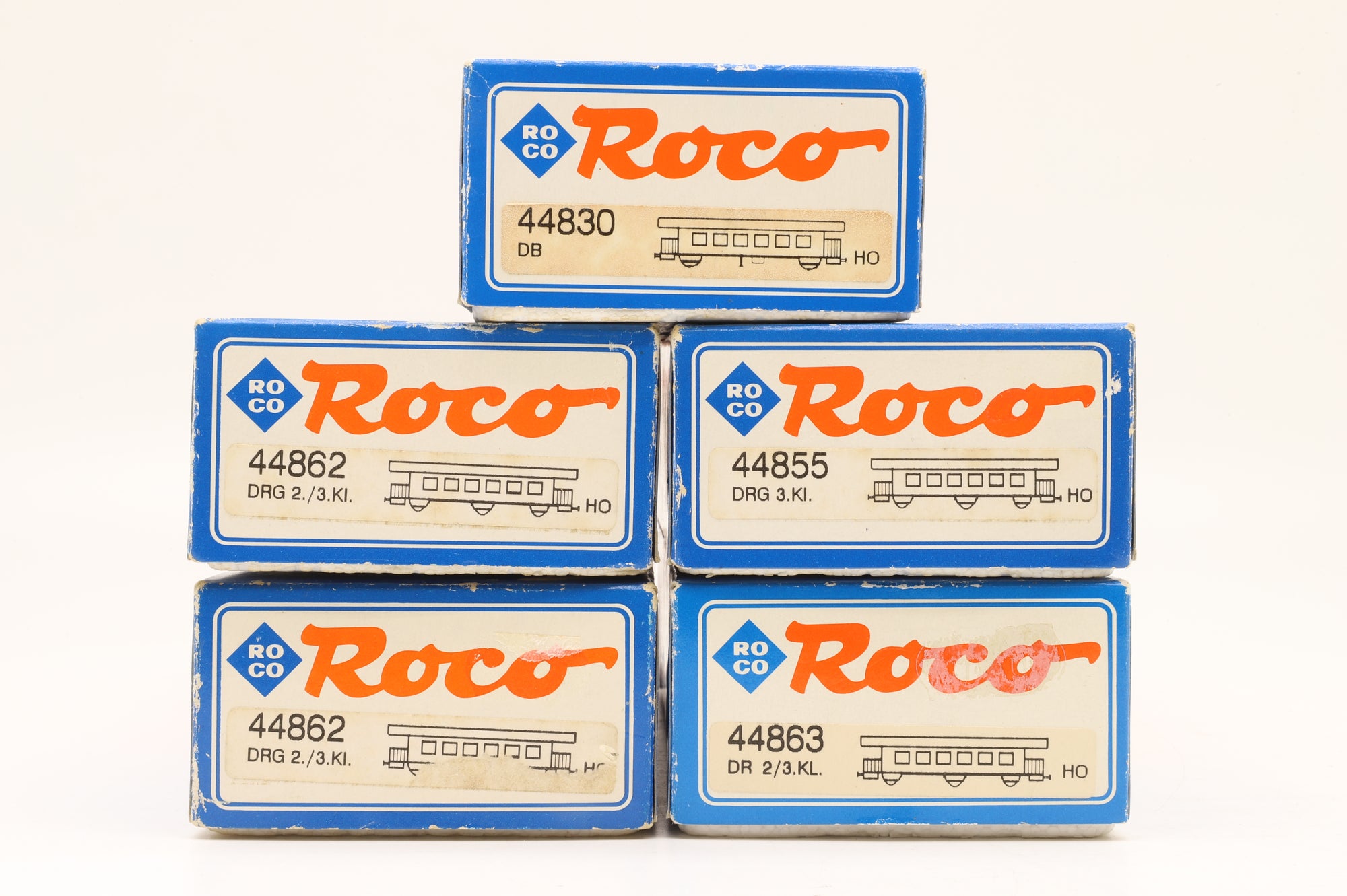Roco HO Rake of 5 DB/DR Coaches
