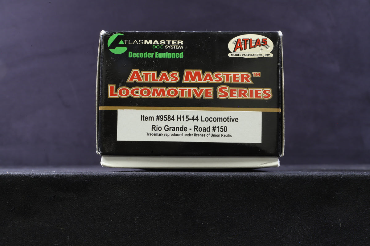 Atlas HO 9584 H15-44 Diesel Locomotive Rio Grande &#39;150&#39; DCC Fitted