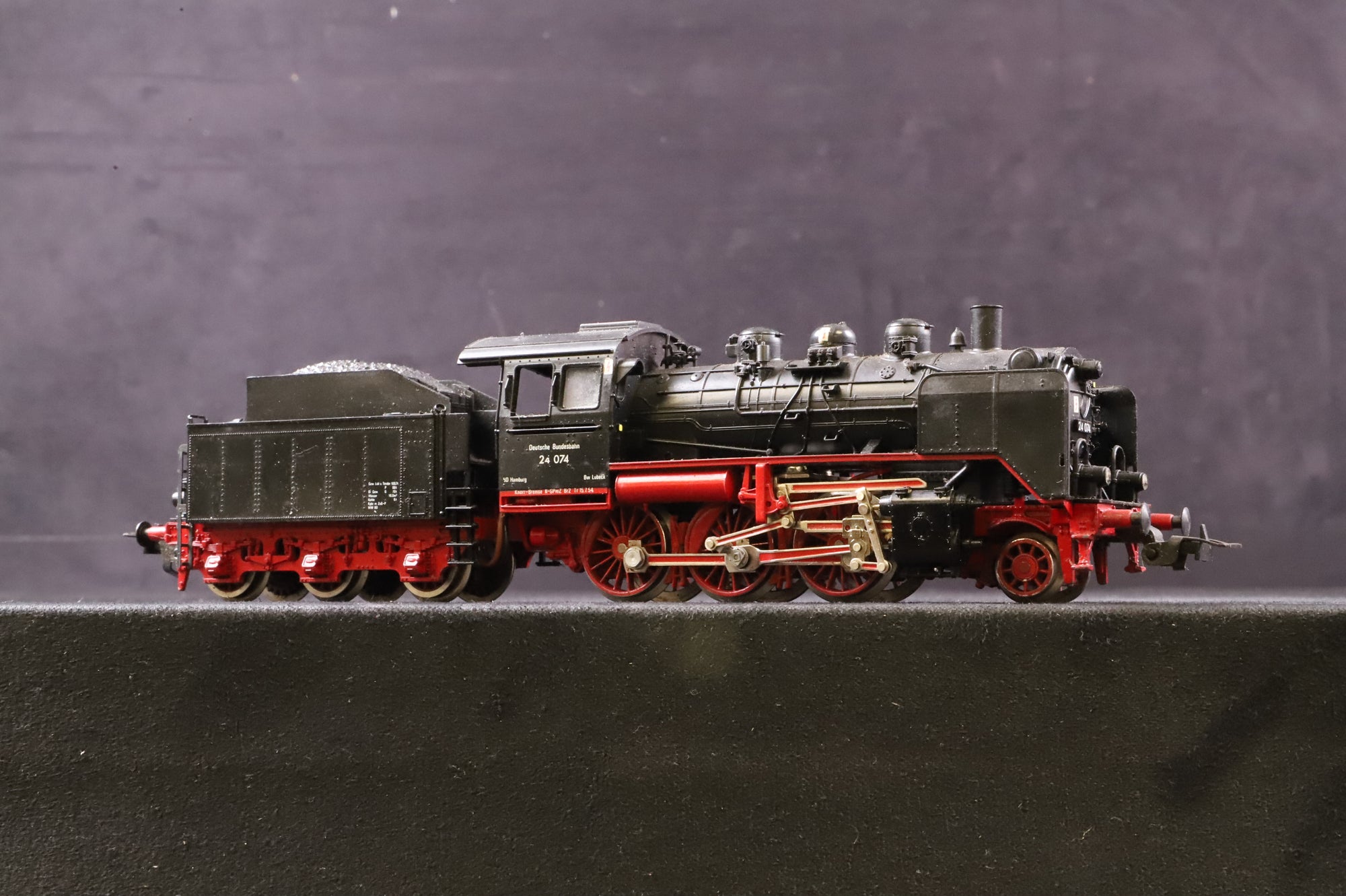 Fleischmann HO 4140 DB 2-6-0 locomotive RN 24074 2 & 3 Rail