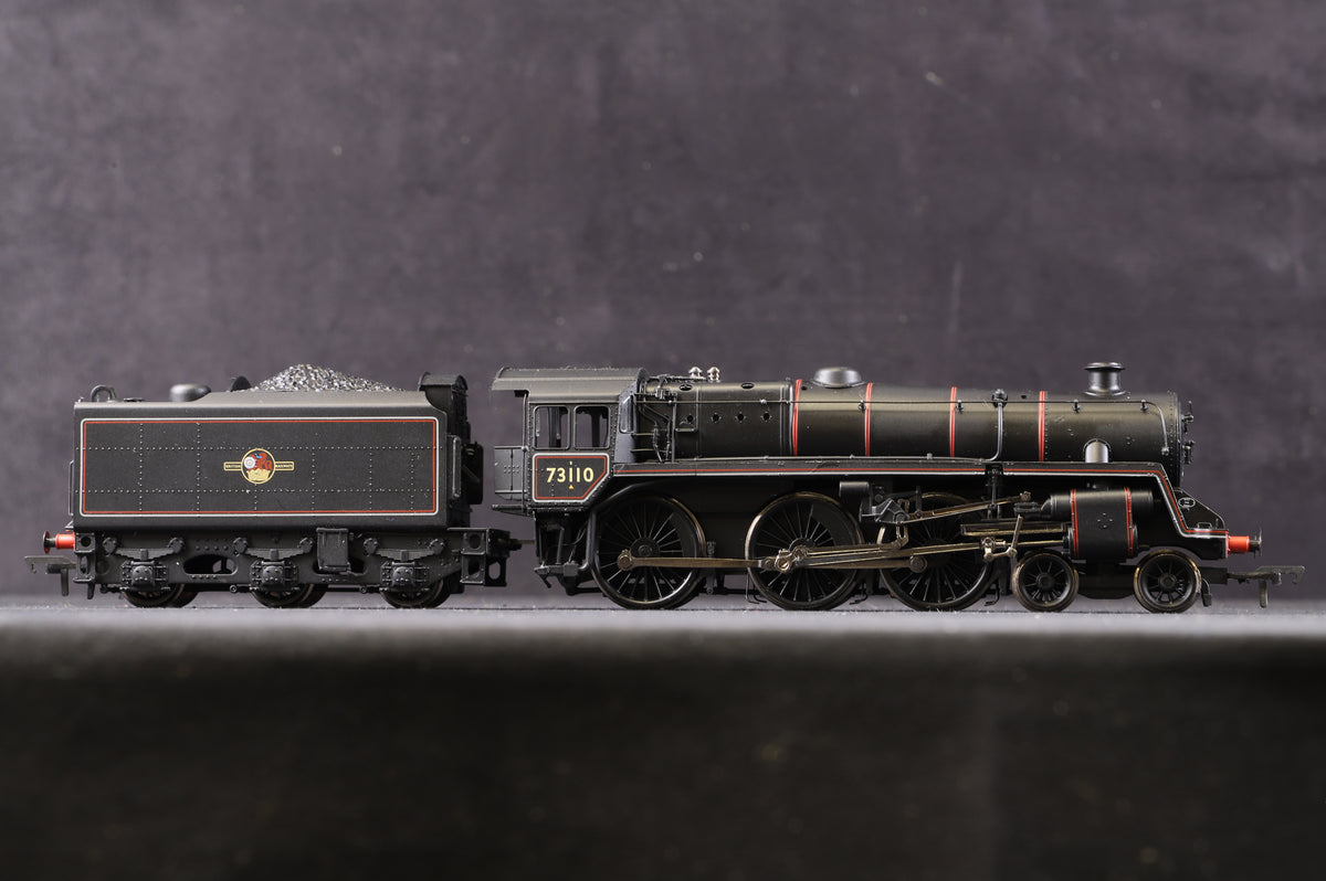 Bachmann OO 32-506 Standard Class 5MT &#39;73110&#39; BR Lined Black L/C