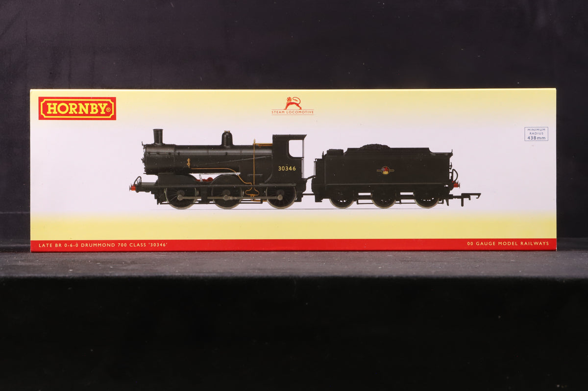 Hornby OO R3420 Drummond Class 700 &#39;30346&#39; BR Black L/C