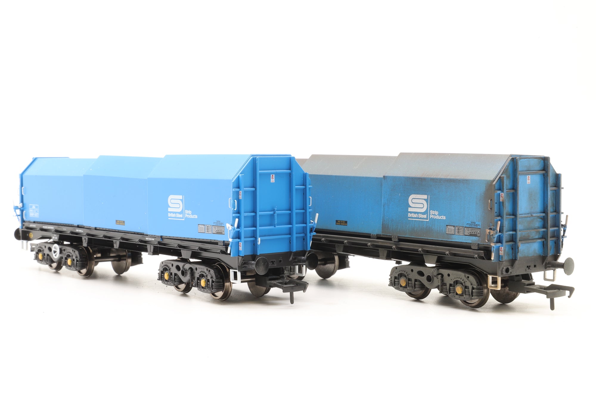 Accurascale OO ACC2122-BSC-3 Twin Pack JSA Steel Coil Wagons Weathered