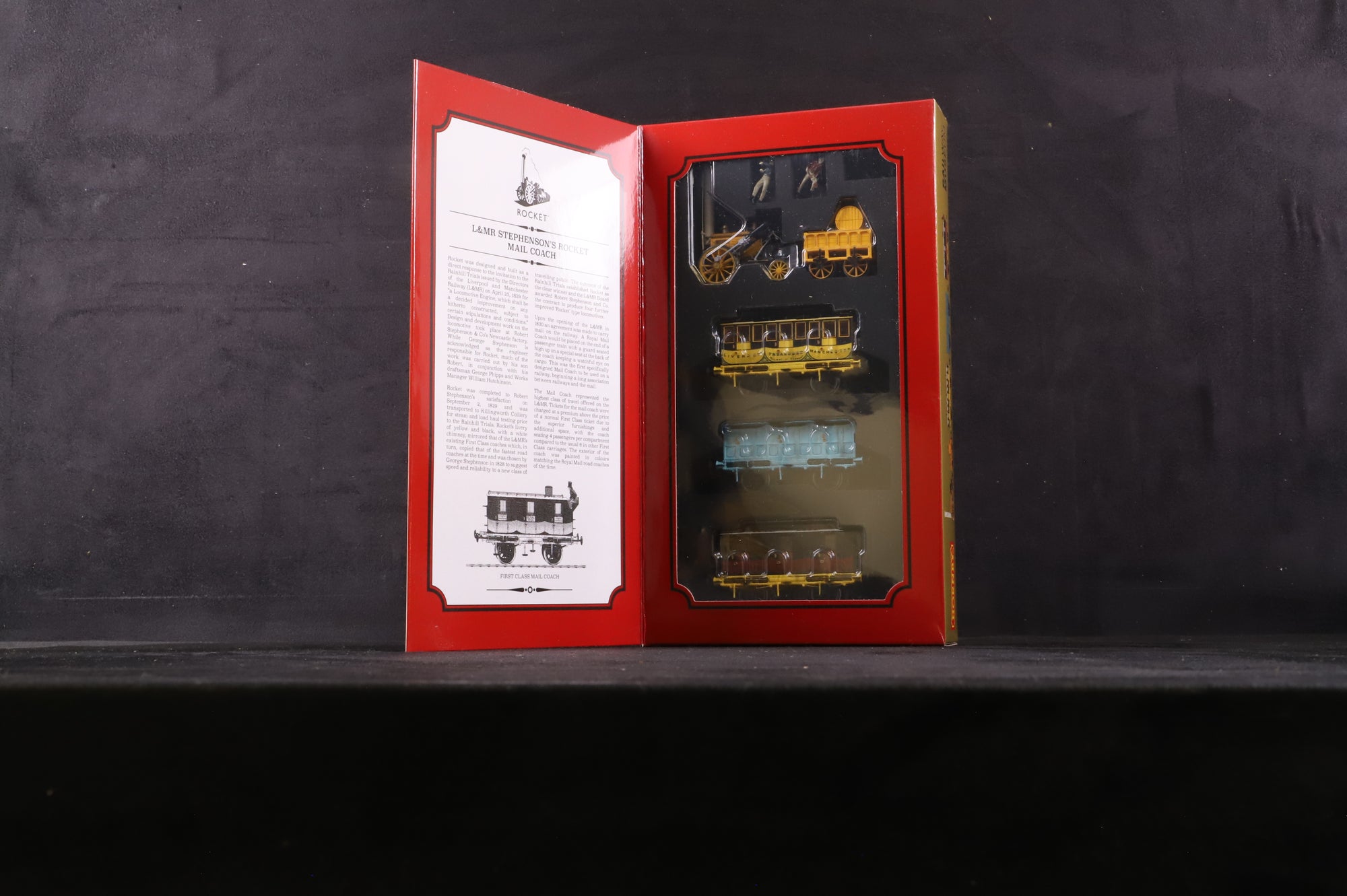 Hornby OO R3956 L&MR Stephenson's Rocket Mail Coach Train Pack