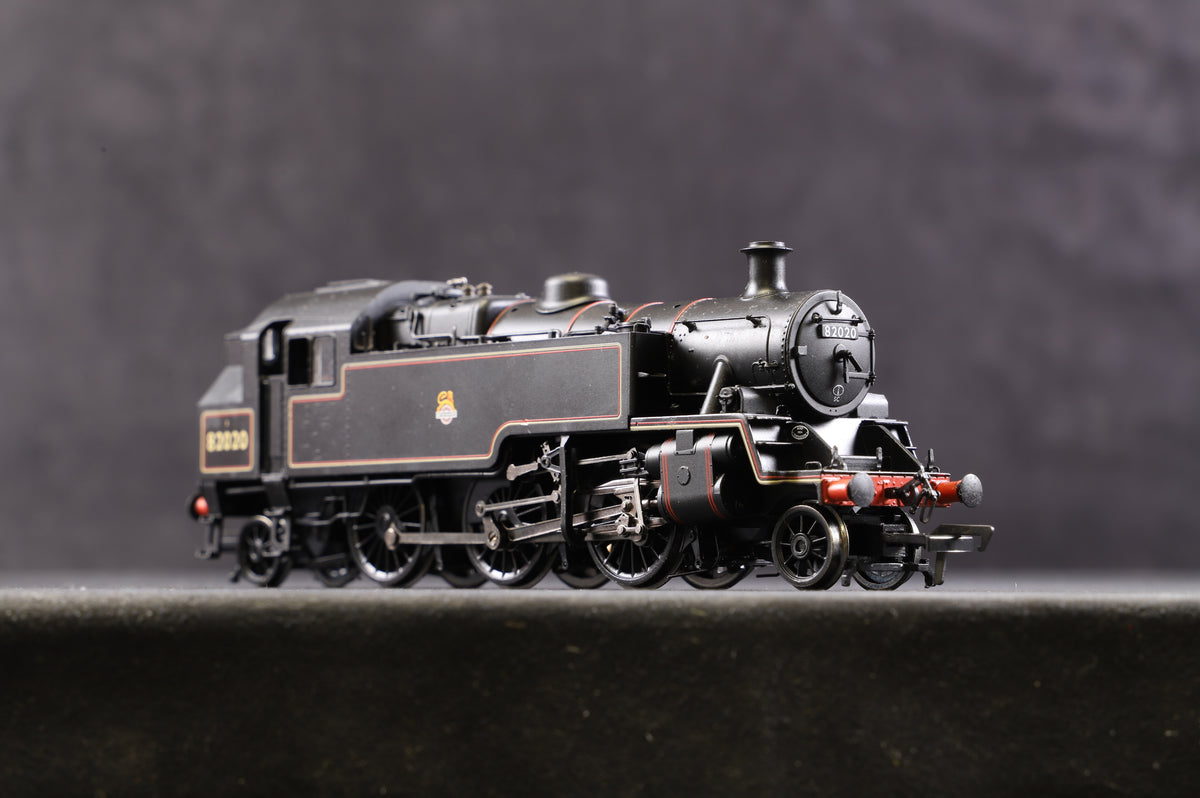 Bachmann OO 31-975A BR Standard Class 3MT Tank &#39;82020&#39; BR Lined Black E/C