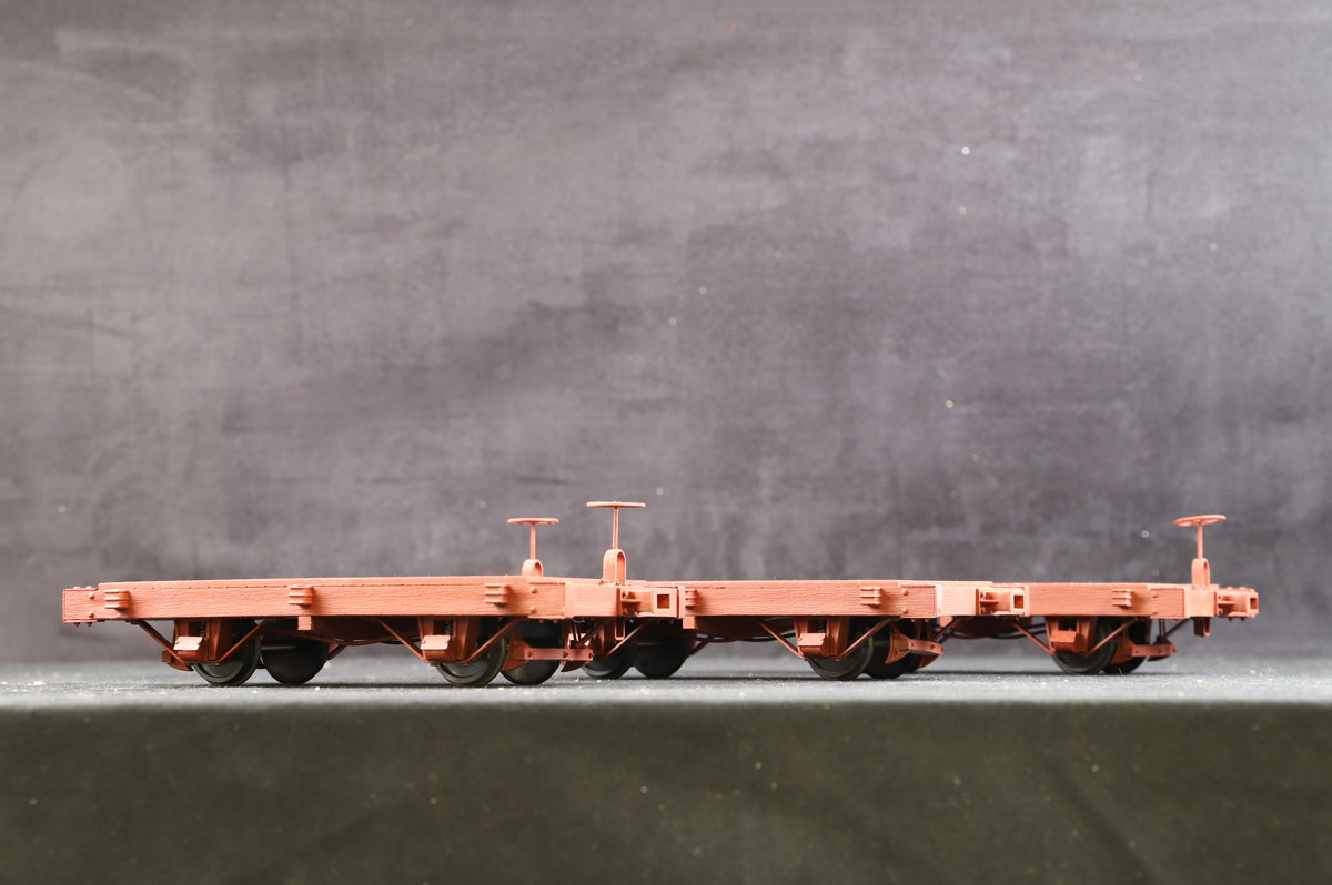 Accucraft G Scale (45mm Gauge) Rake of 8 Planked Flat Wagons