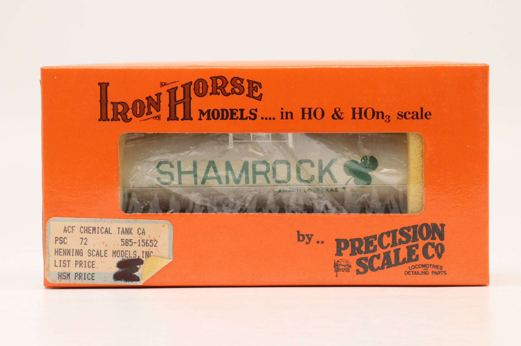 Iron Horse HO Brass 15652-4 12,000 Gallon Tank Car in 'Shamrock' White