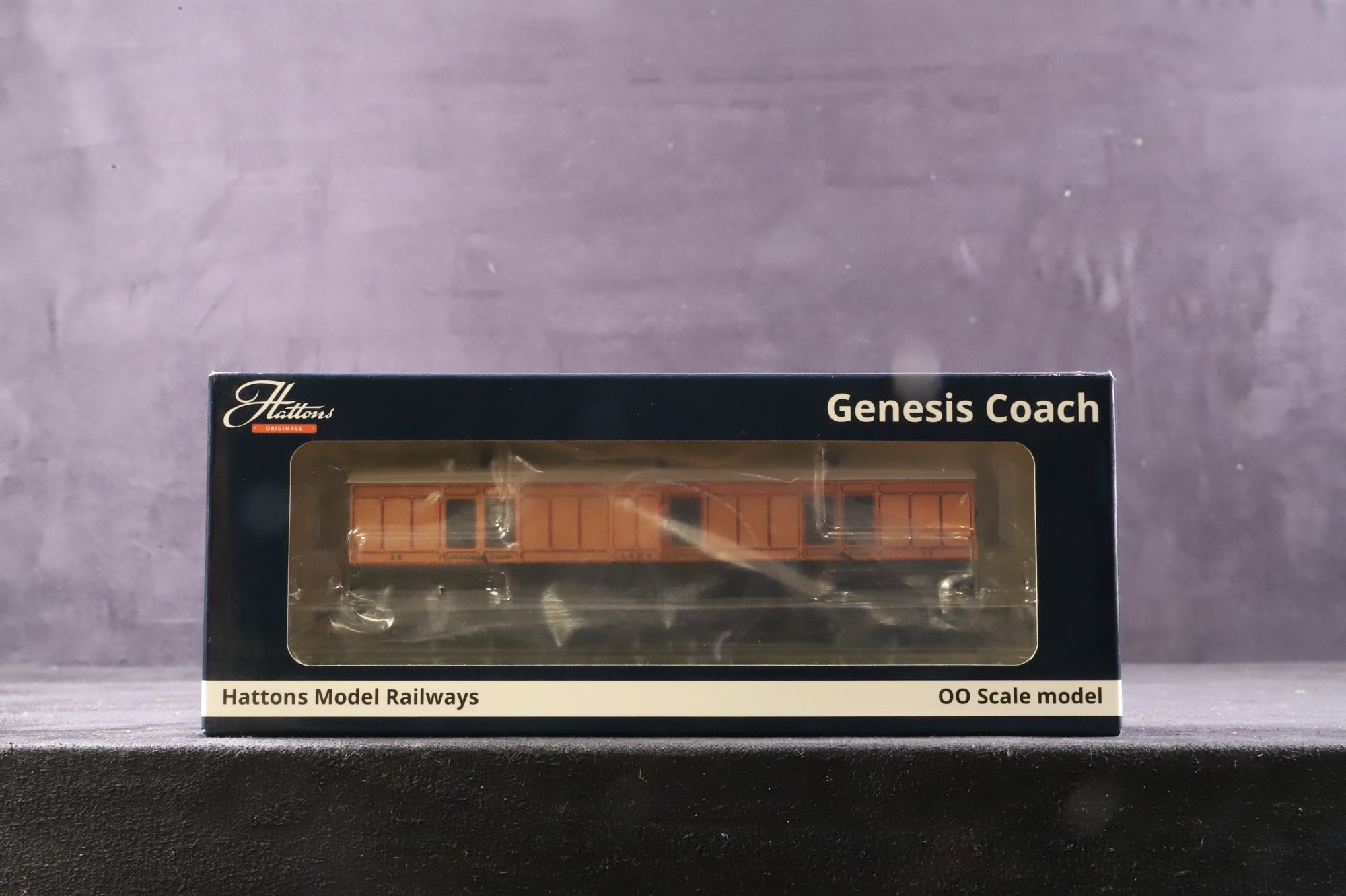 Hattons OO H4C12/6FB/6FL-1301 Rake of 3 6/4 Wheel LSWR Coaches in Lined Brown/Umber