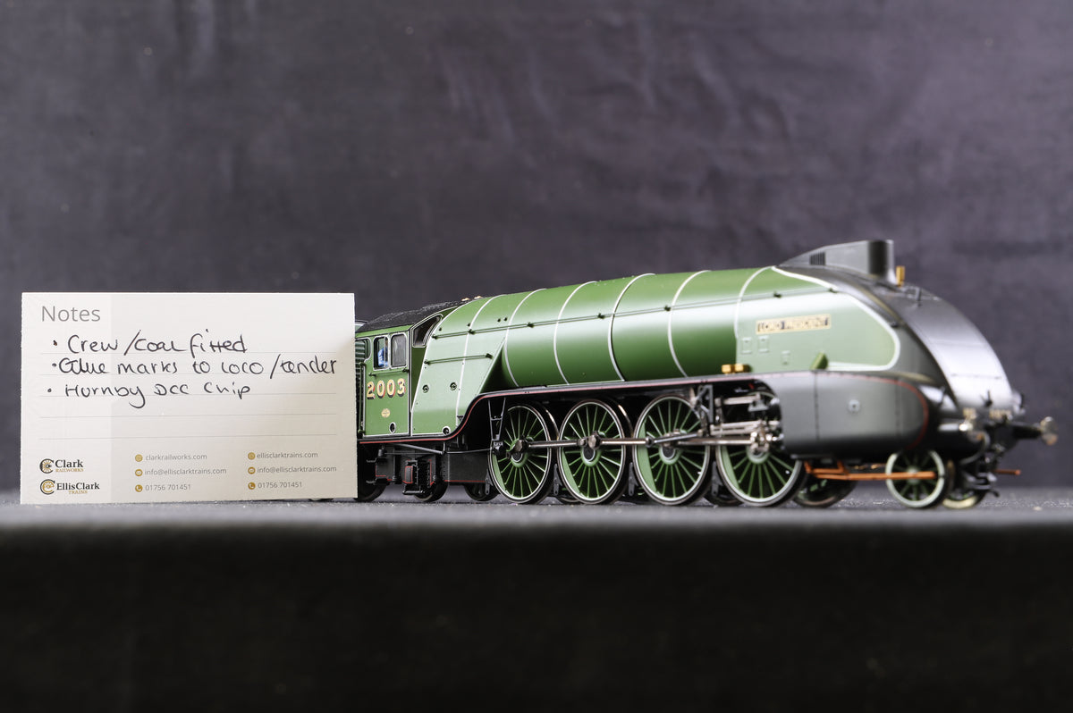 Hornby OO R3985 LNER Class P2 2-8-2 &#39;Lord President&#39; &#39;2003&#39; Apple Green, DCC Sound