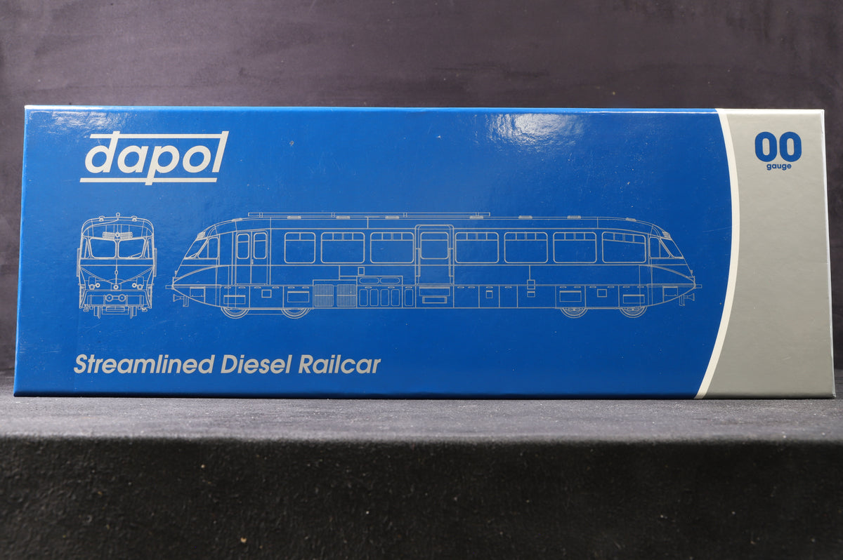 Dapol OO 4D-011-004 Streamlined Railcar 8 Lined Choc &amp; Cream GWR Twin Cities