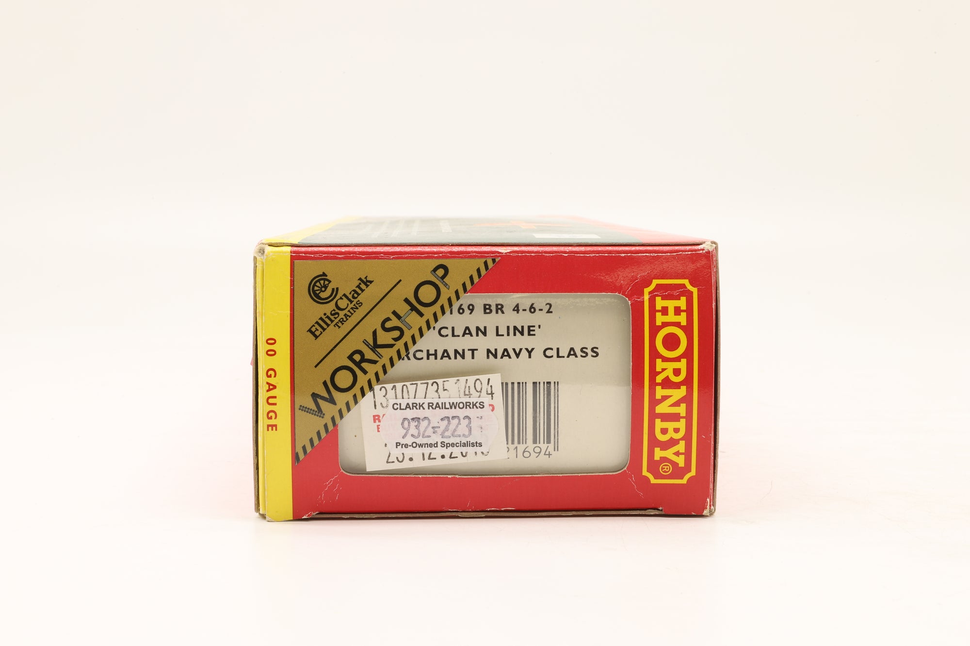 WORKSHOP Hornby OO R2169 Merchant Navy Class '35028' 'Clan Line' BR Lined Green L/C Non Runner