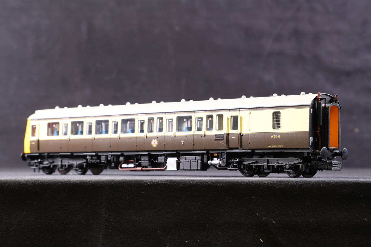 Bachmann OO 35-500Z Class 117 3 Car DMU GWR 150 Chocolate &amp; Cream Excl. KMRC, DCC Fitted