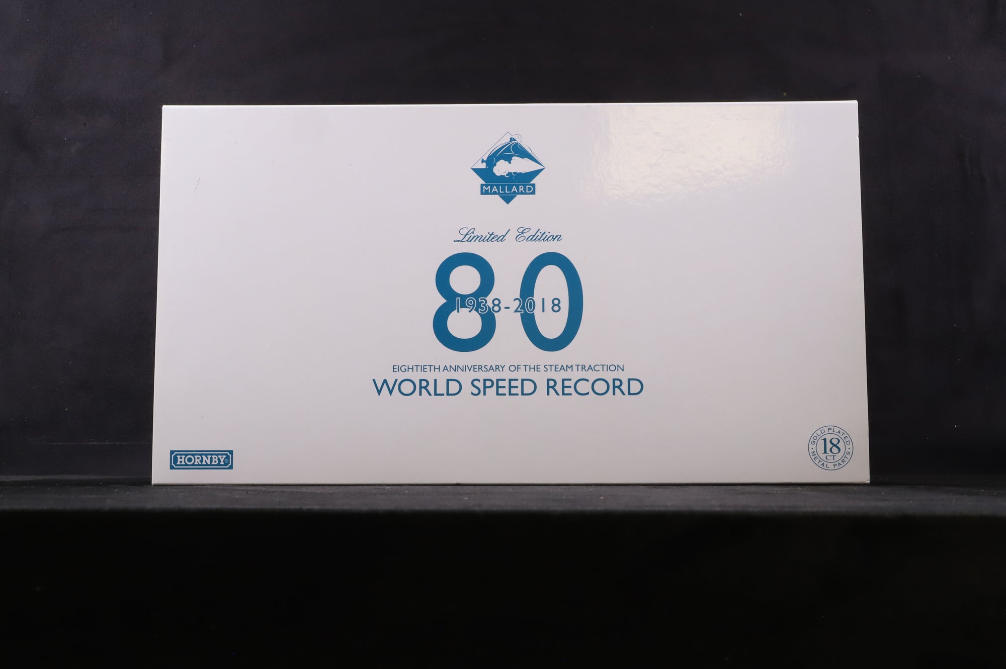 Hornby OO R3612 LNER Class A4 '4468' 'Mallard' WSR 80th Anniversary Pack Gold Plated