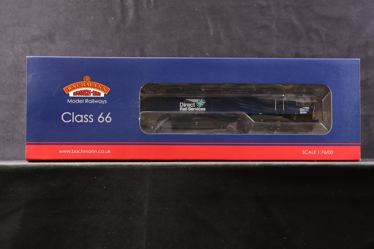 Bachmann OO 32-982 Cl.66 Diesel &#39;66434&#39; DRS Plain Blue Compass, DCC Sound