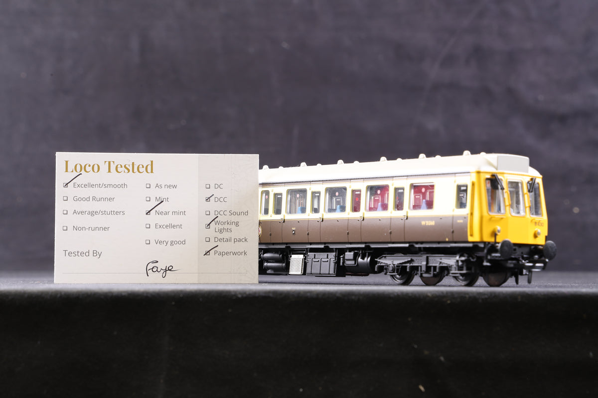 Bachmann OO 35-500Z Class 117 3 Car DMU GWR 150 Chocolate &amp; Cream Excl. KMRC, DCC Fitted