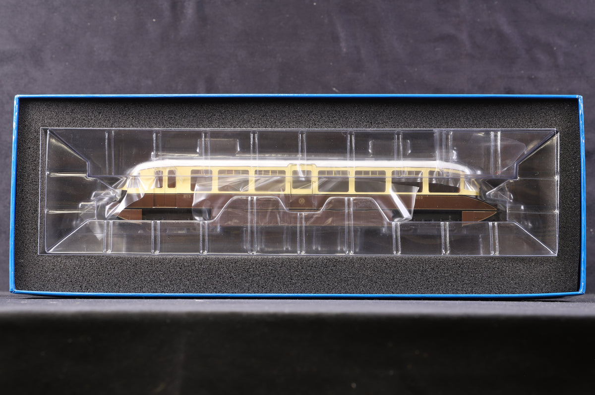 Dapol OO 4D-011-006 Streamlined Railcar &#39;10&#39; Lined Choc &amp; Cream GWR Monogram