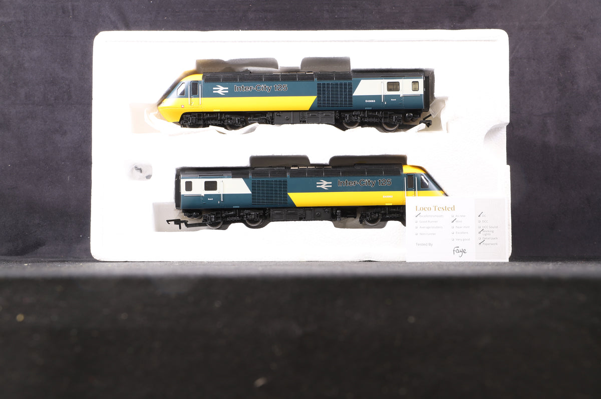 Hornby OO R3269 Class 43 HST Power Car Twin Pack &#39;BR Intercity 125 Blue/Grey&#39;