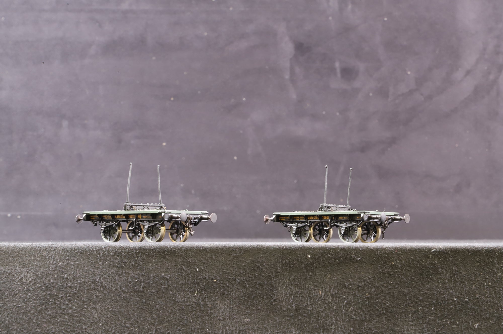 Bavaria HO Brass 2.159.2 kK.Bay.Sts.B Pack Of 2 Wagons