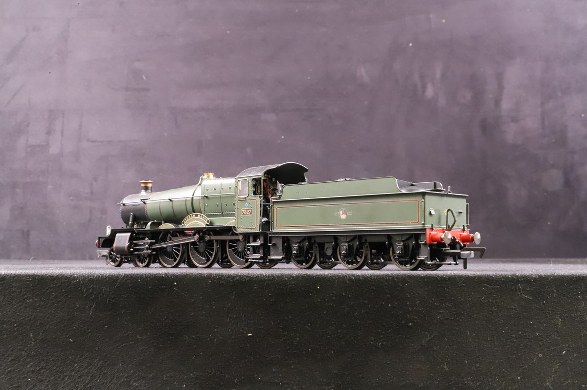 Dapol OO 4S-001-007S Manor Class &#39;7827&#39; &#39;Lydham Manor&#39; BR Lined Green L/C Wethered DCC Sound