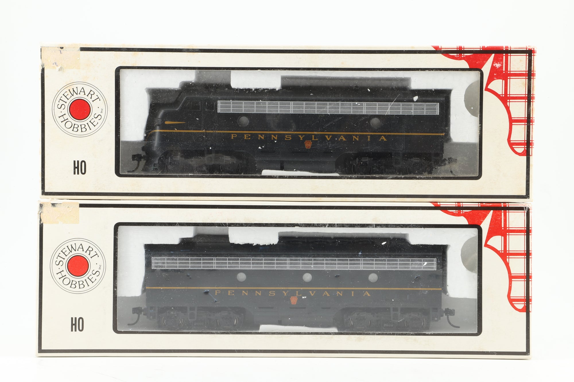 Stewart Hobbies HO 8440 & 8441 F3A&B Pennsylvania Diesel Locomotive Set DCC Sound
