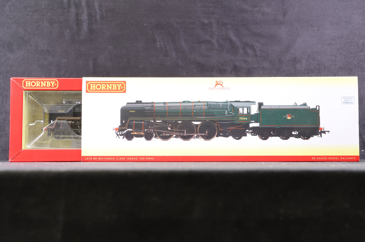 Hornby OO R3643 Britannia Class &#39;Anzac&#39; &#39;70046&#39; BR Green L/C