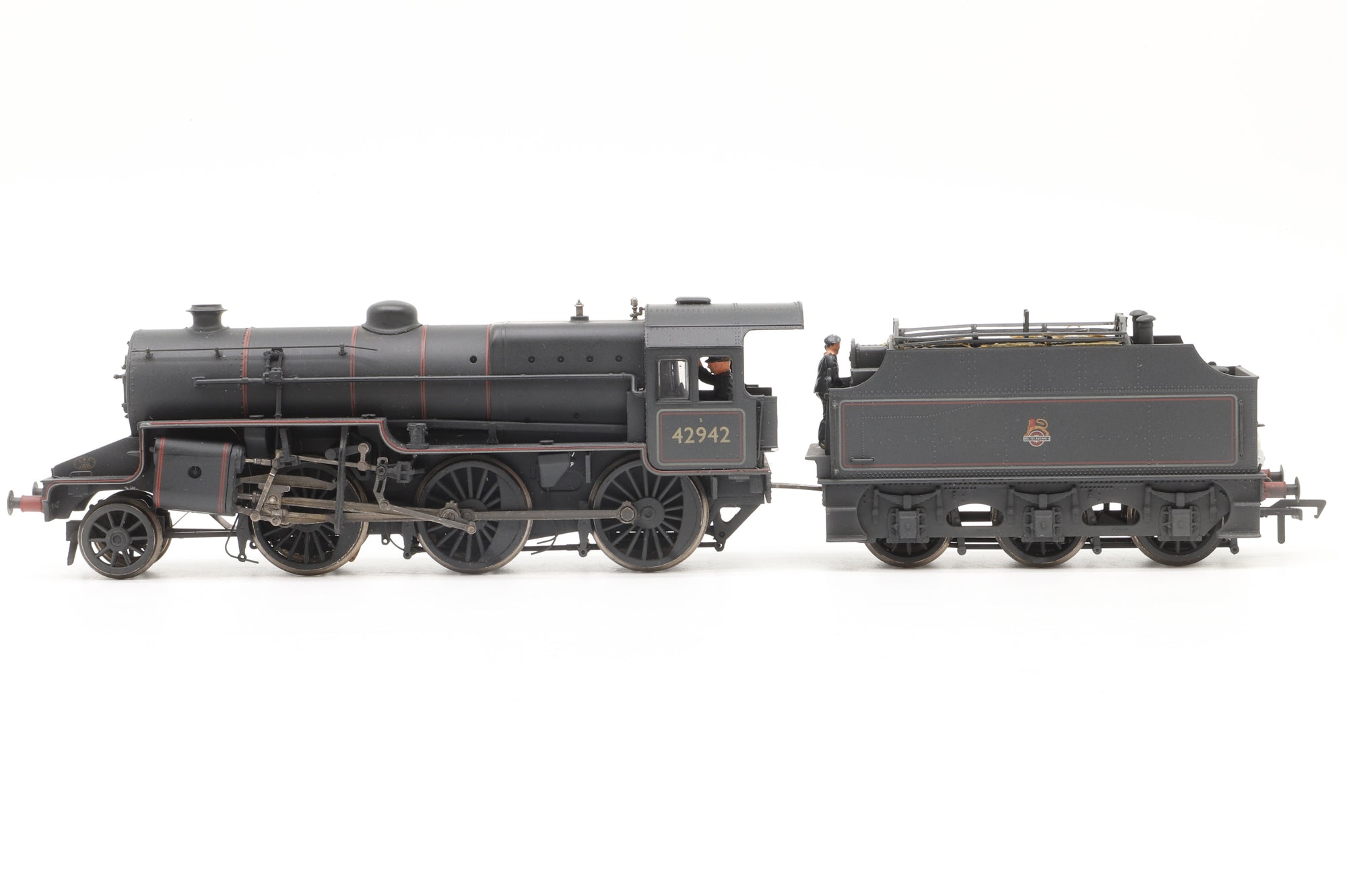 Bachmann OO 32-179 Crab '42942' BR Lined Black Early Emblem Weathered