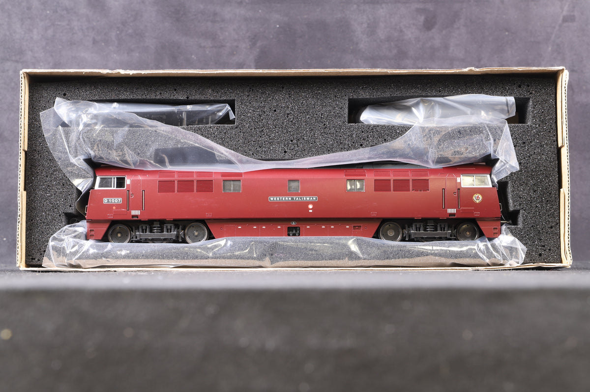 Heljan OO 5200 Class 52 Western diesel D1007 &quot;Western Talisman&quot; in maroon with small yellow ends