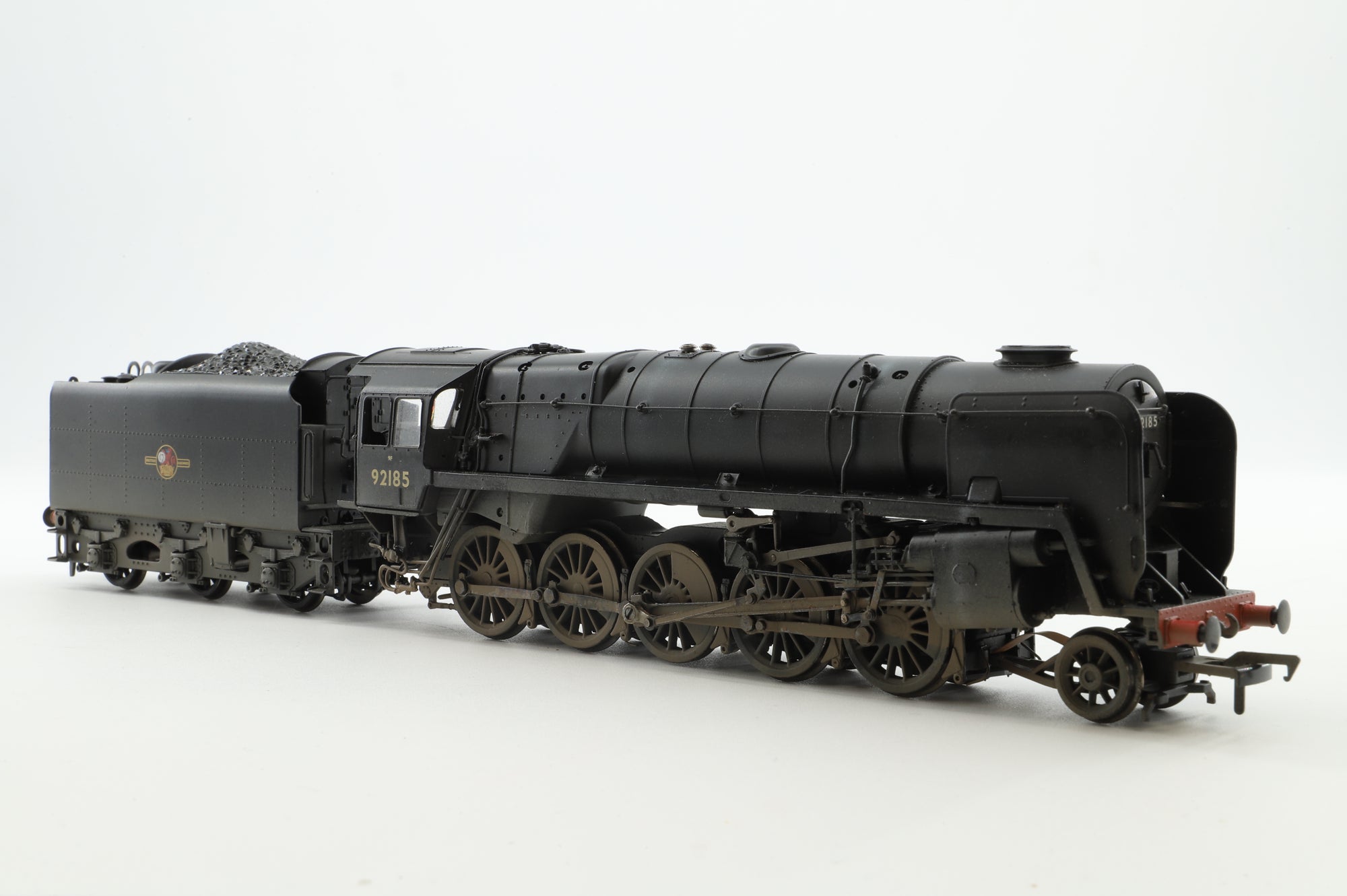 Bachmann OO 32-858DC Class 9F 92185 in BR Black w/ Late Crests - DCC Sound & Weathered
