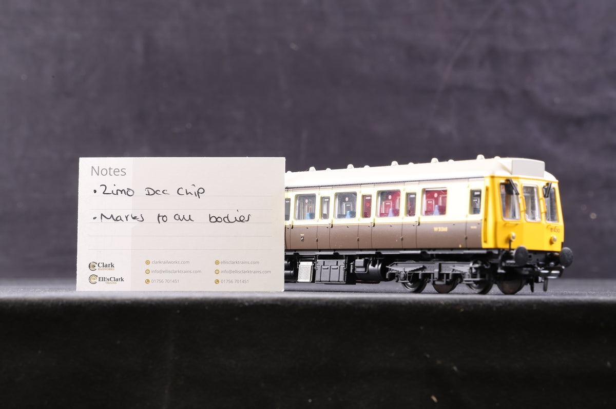 Bachmann OO 35-500Z Class 117 3 Car DMU GWR 150 Chocolate &amp; Cream Excl. KMRC, DCC Fitted