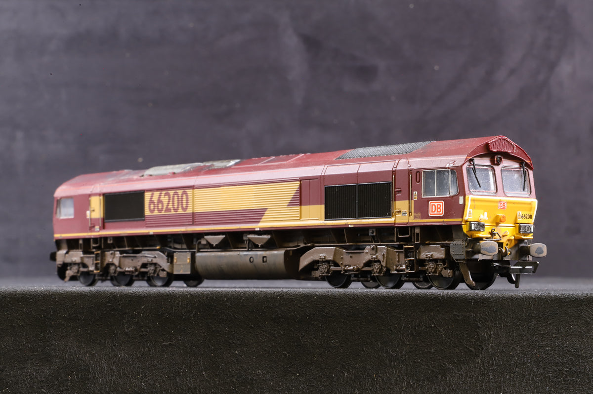 Bachmann OO 32-730 Class 66 &#39;66200&#39; EWS/ DB Renumbered/ Weathered, DCC Sound