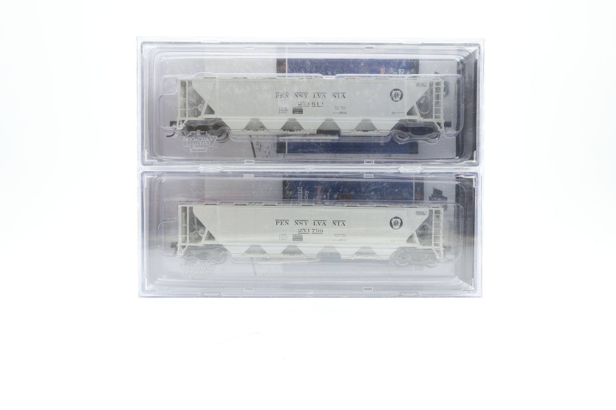 Broadway Limited HO 1885 Set of 4 H32 Covered Hoppers in PRR Grey