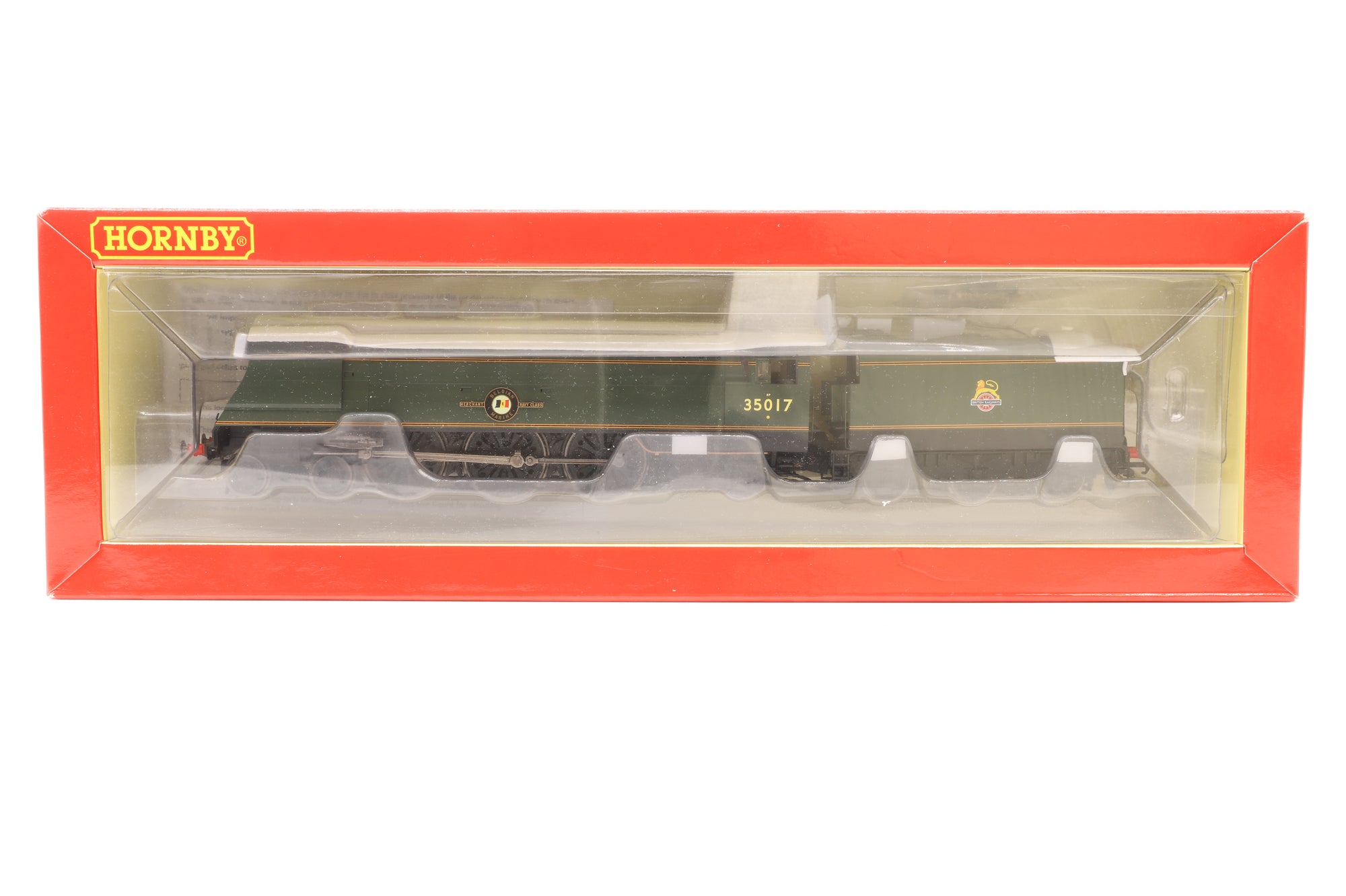 Hornby OO R3861 Merchant Navy Class (Original) 'Belgian Marine' 35017 BR Green E/C
