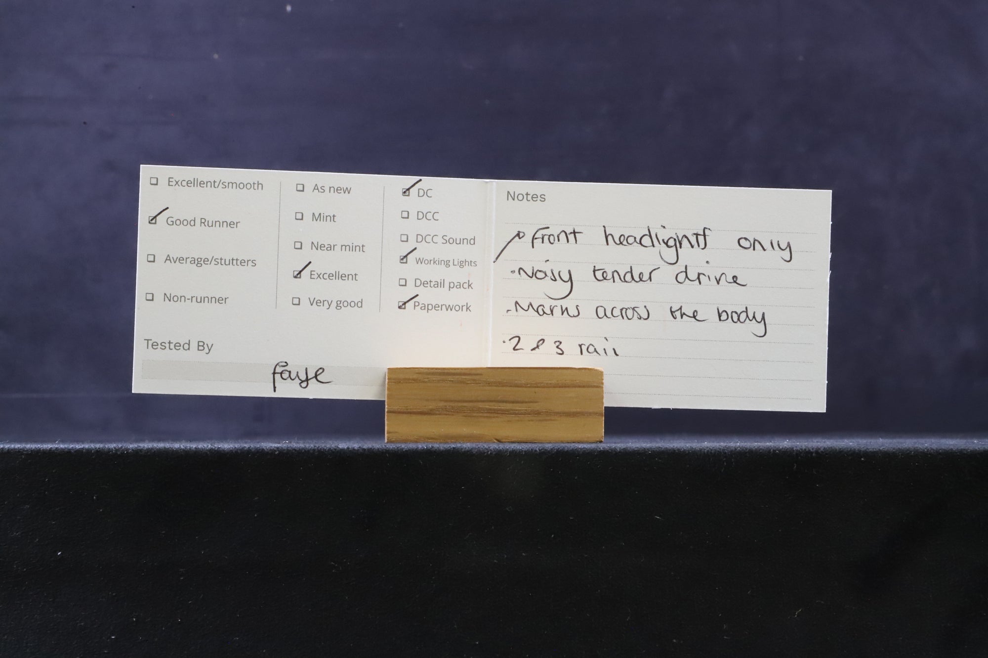 Fleischmann HO 4140 DB 2-6-0 locomotive RN 24074 2 & 3 Rail