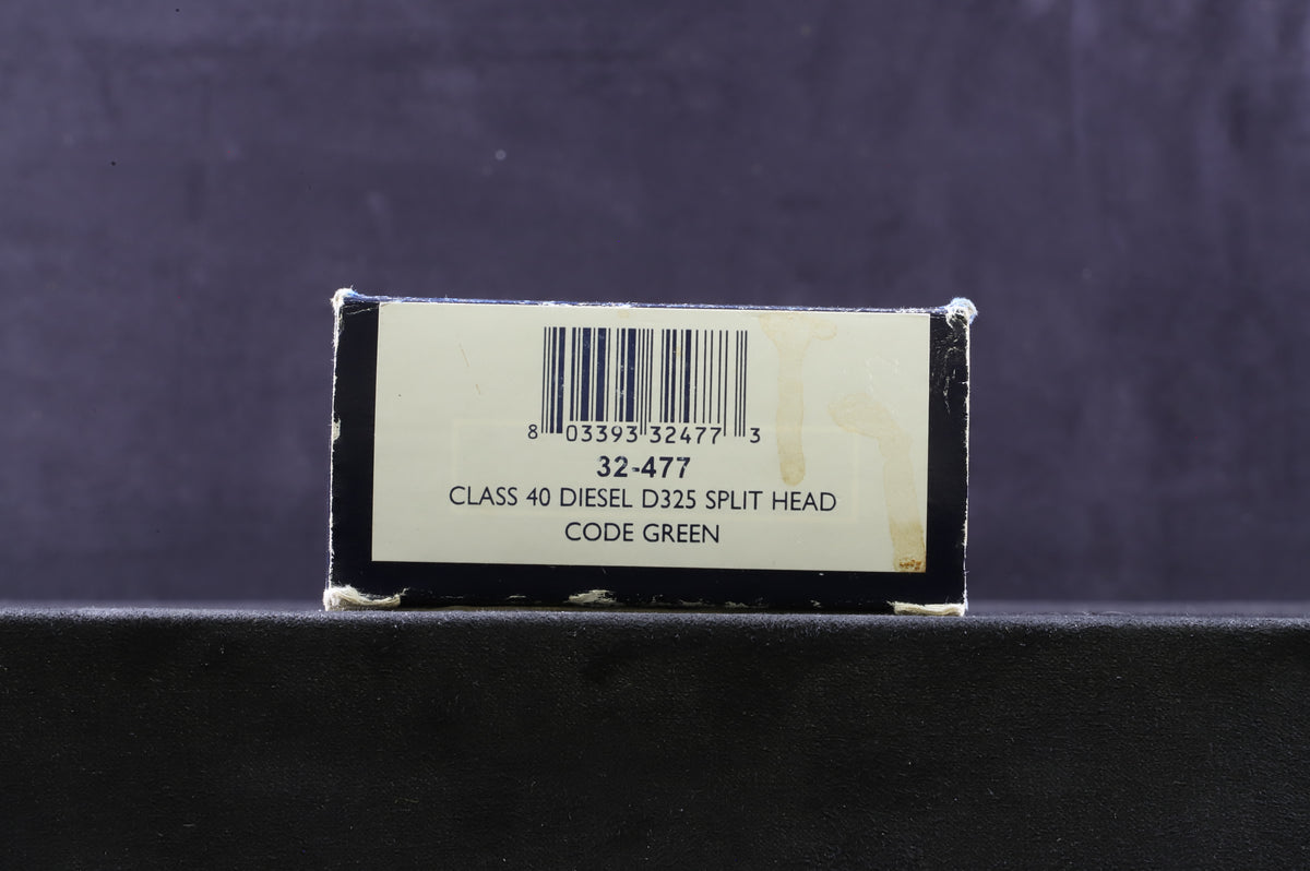 Bachmann OO 32-477 Class 40 &#39;D325&#39; Split Head Code Green DCC Sound