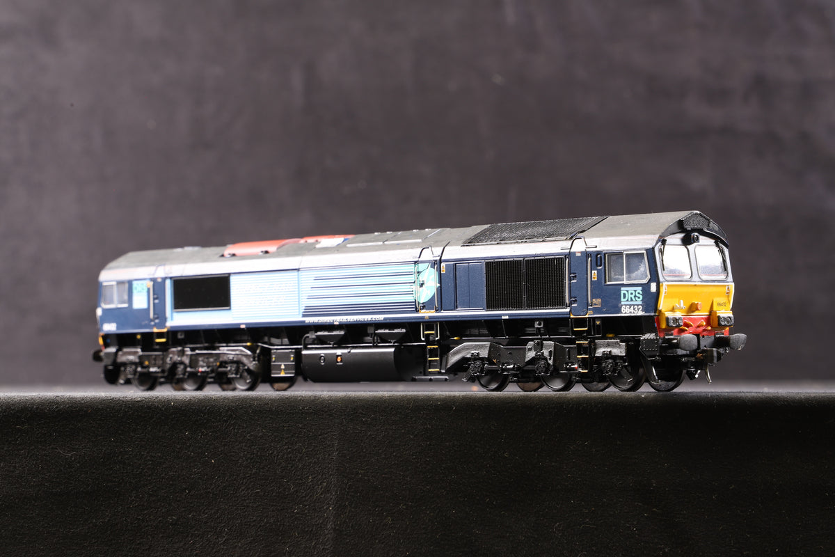 Bachmann OO 32-982 Class 66 Diesel &#39;66432&#39; Repainted DRS Plain Compass, DCC Sound