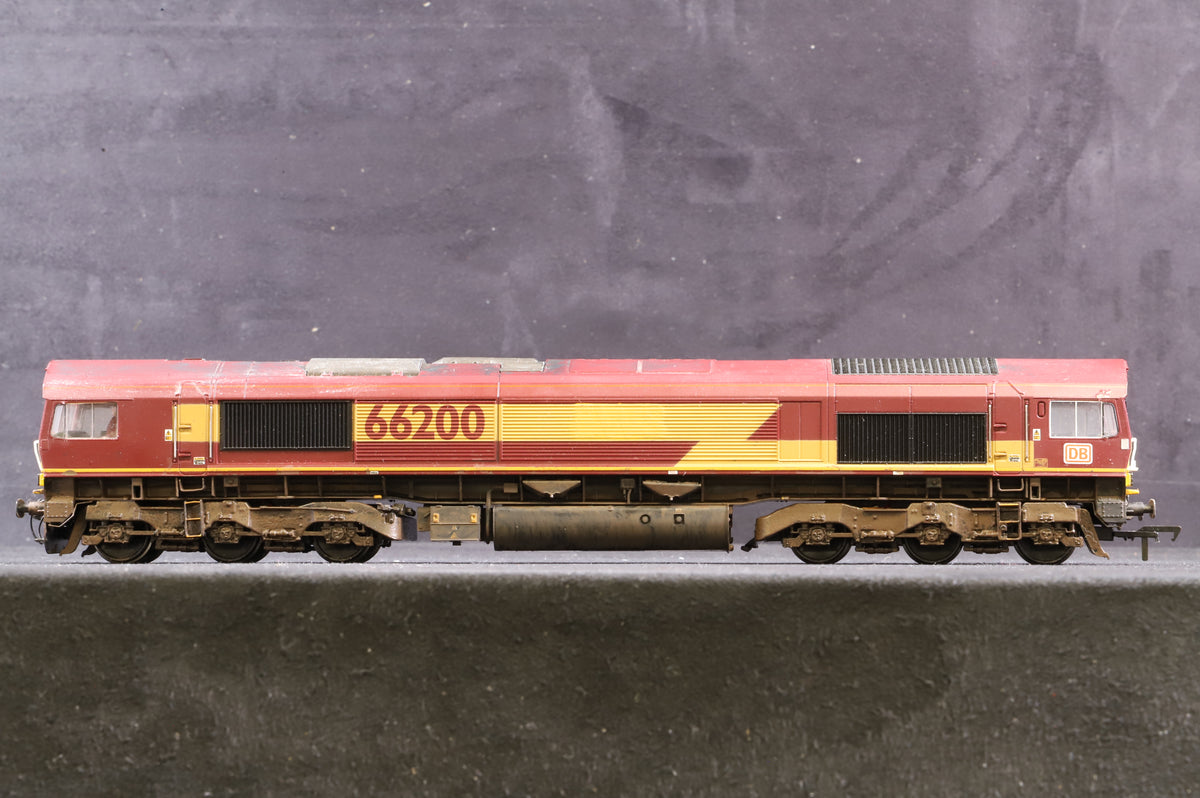 Bachmann OO 32-730 Class 66 &#39;66200&#39; EWS/ DB Renumbered/ Weathered, DCC Sound