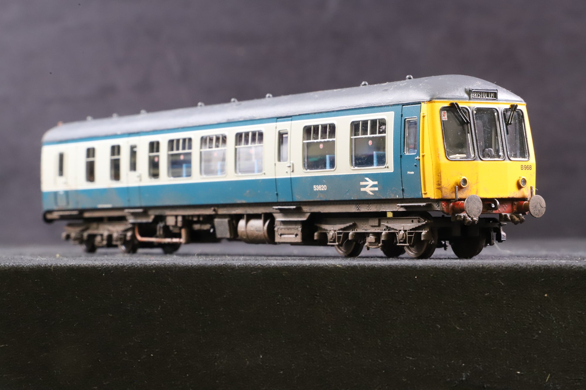 WORKSHOP Bachmann OO 32-908 Class 108 2 Car DMU in BR Blue/Grey - Weathered