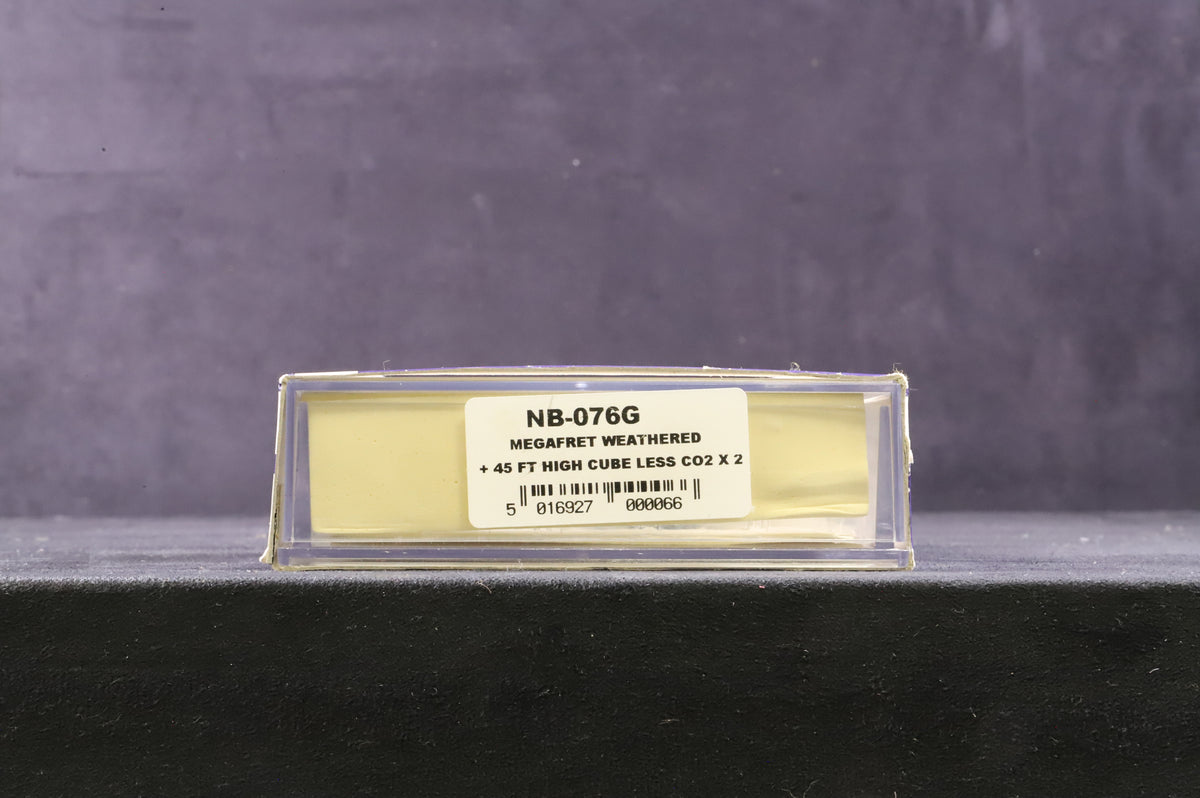 Dapol N Gauge NB-076G Pack of 2 Stobart Rail Megafret Wagons