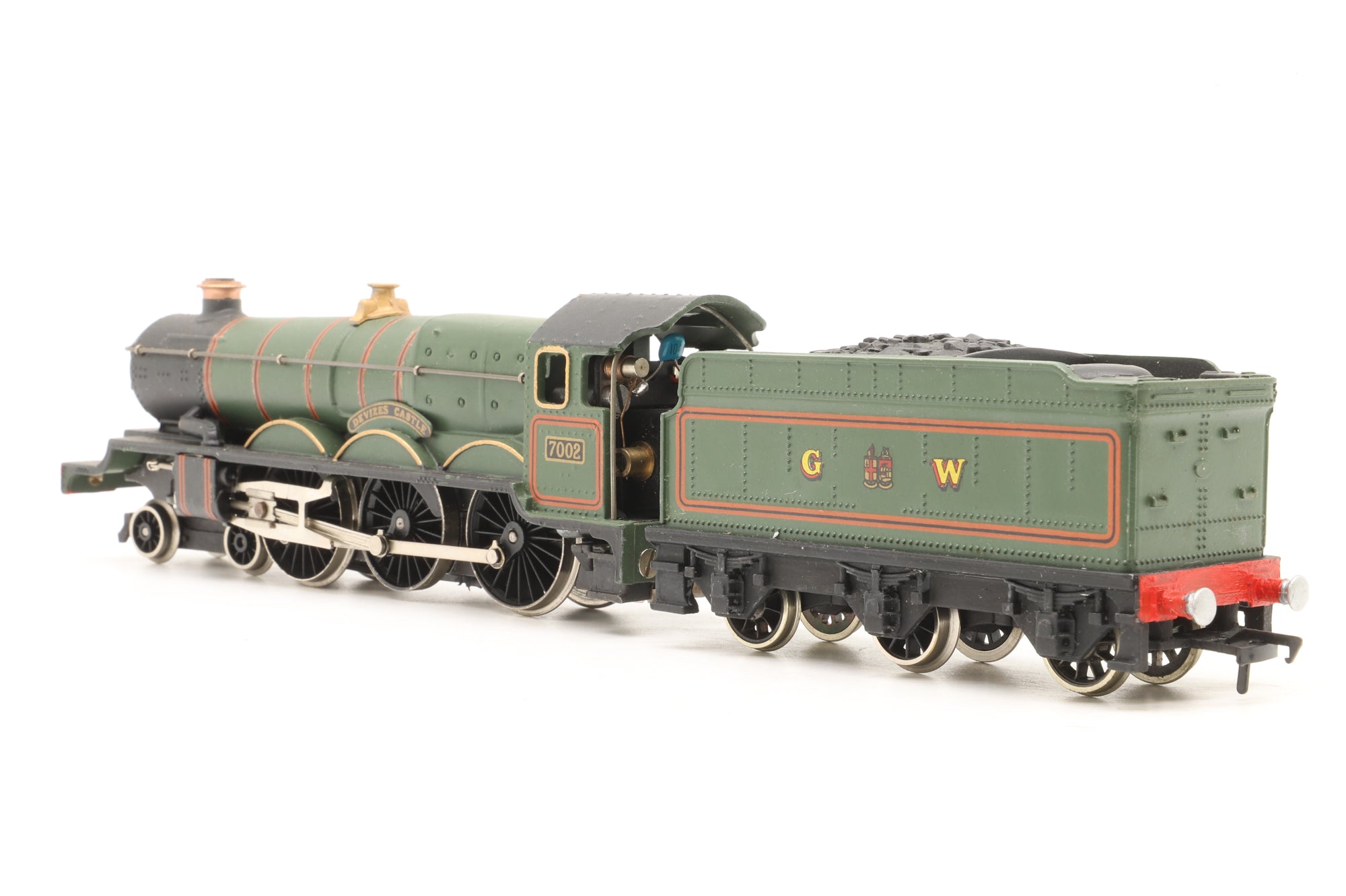 Wrenn OO W2222 Castle Class 7002 'Devizes Castle' in Lined GWR Green