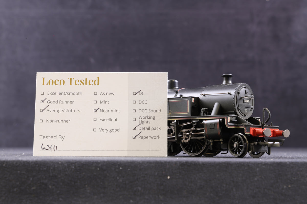 Hornby OO R2287 Fowler 2-6-4T Class 4P &#39;42322&#39; BR L/C Weathered