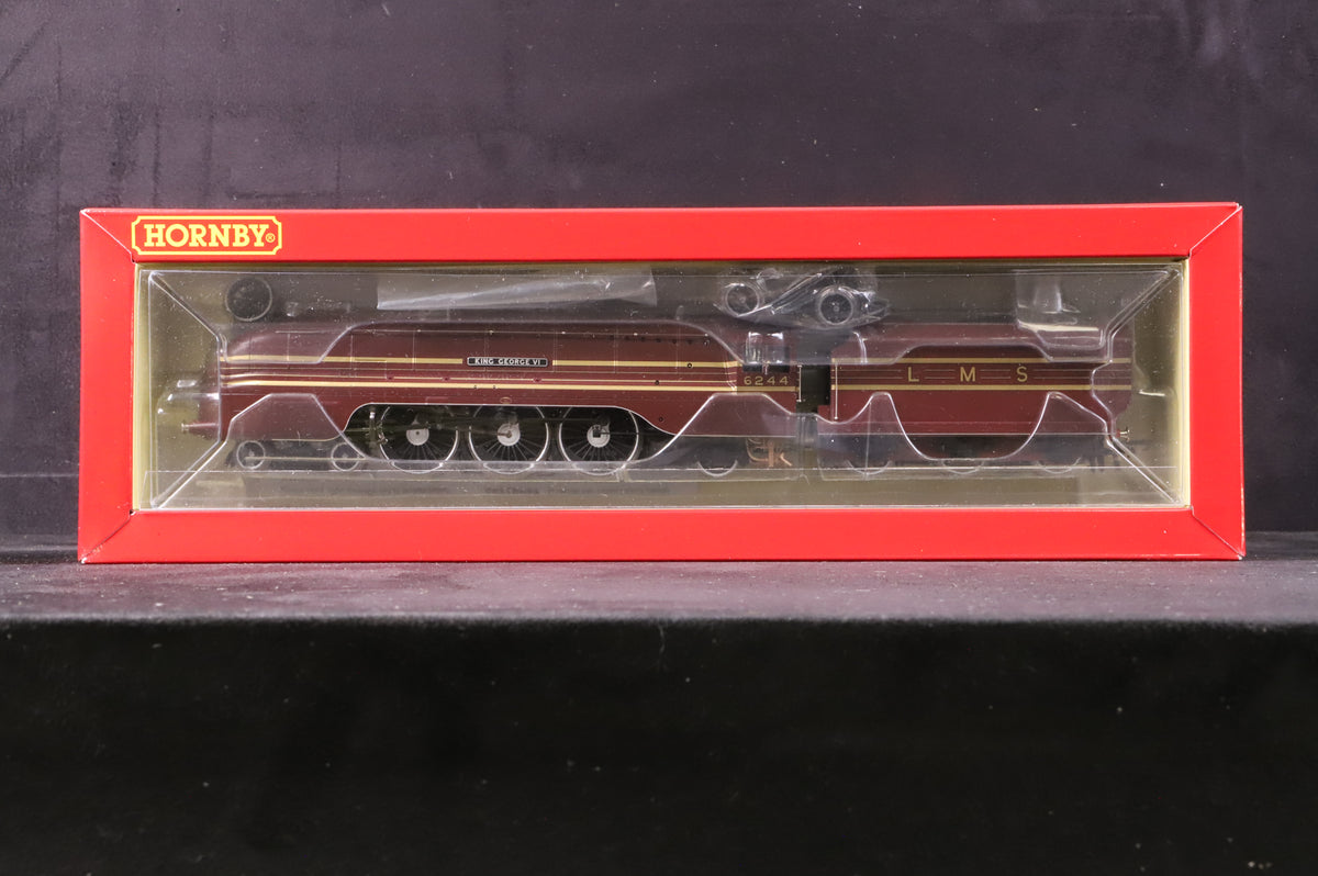 Hornby OO R3639 LMS Streamlined Princess Coronation Class &#39;King George VI&#39; &#39;6244&#39; LMS Crimson Lake