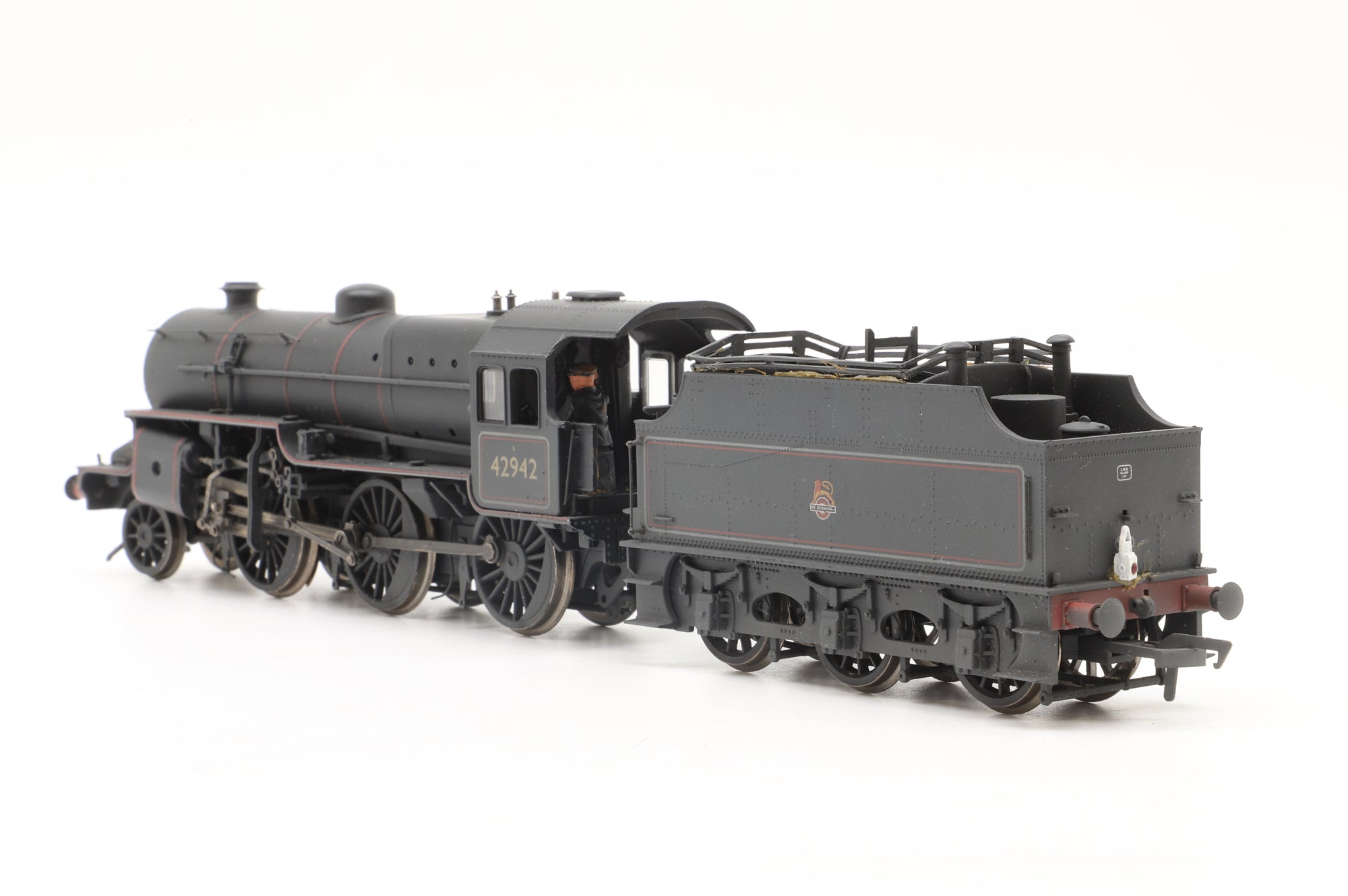 Bachmann OO 32-179 Crab '42942' BR Lined Black Early Emblem Weathered
