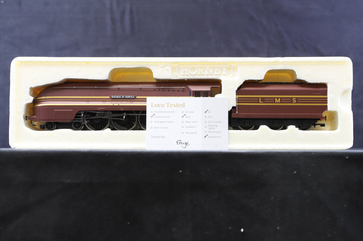 Hornby OO R2531 LMS 4-6-2 Princess Coronation Class &#39;Duchess of Norfolk&#39; &#39;6226&#39; LMS Lined Maroon