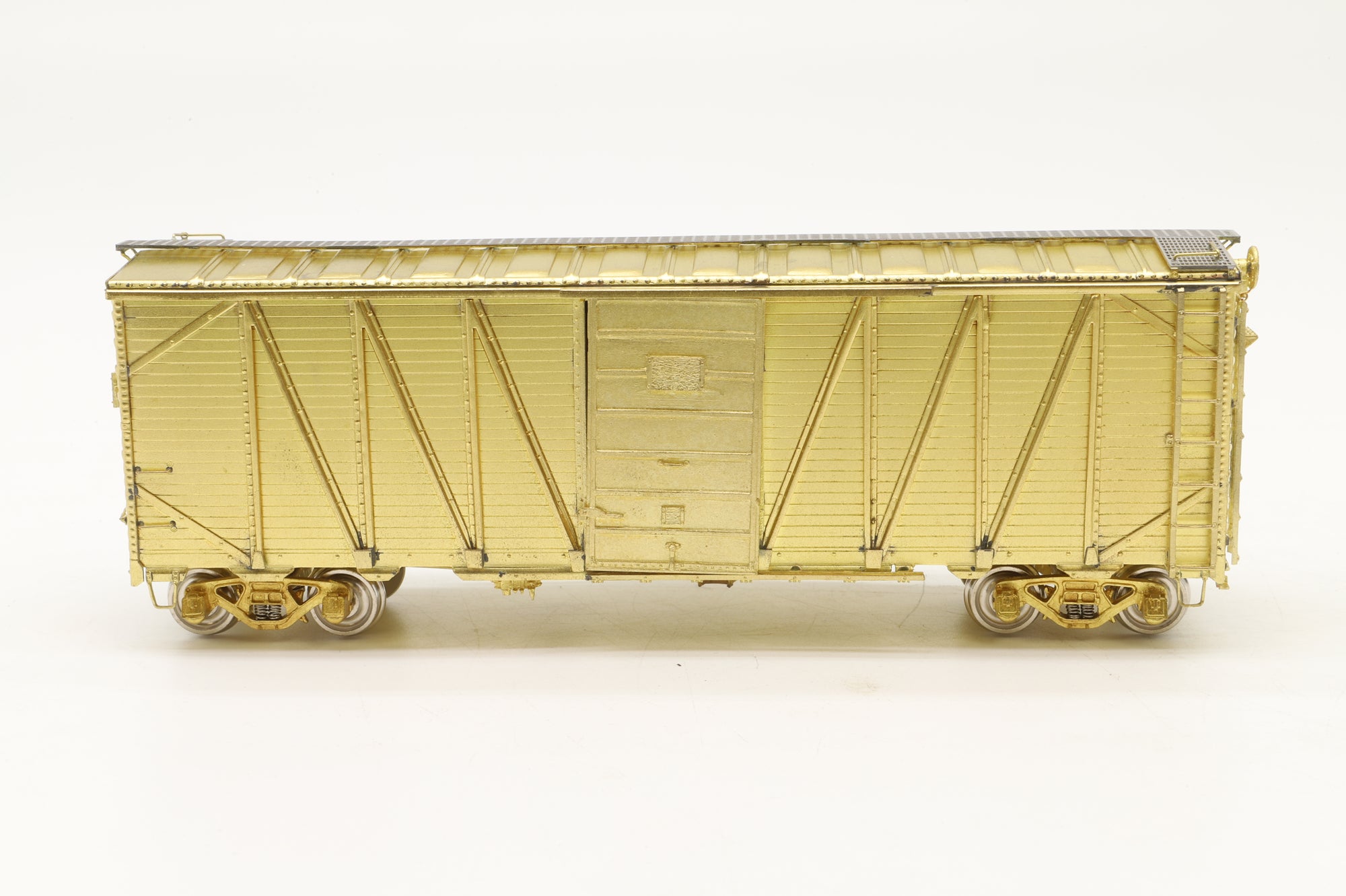 Overland Models/MS Models HO Brass OMI-3165 NKP 'OSB' Boxcar, Plain Brass
