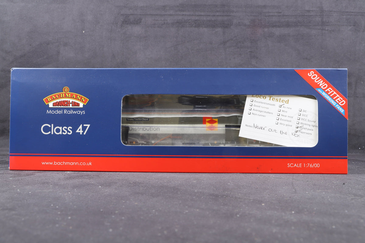 Bachmann OO 35-419SFX Cl. 47/3 &#39;47375&#39; &#39;Tinsley Traction Depot&#39; BR Railfreight Distribution, DCC Sound