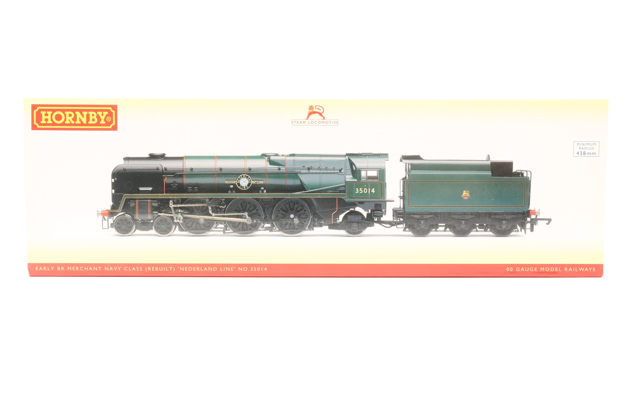 Hornby OO R3566 Rebuilt Merchant Navy Class 'Nederlan Line' 35014 BR Green E/C