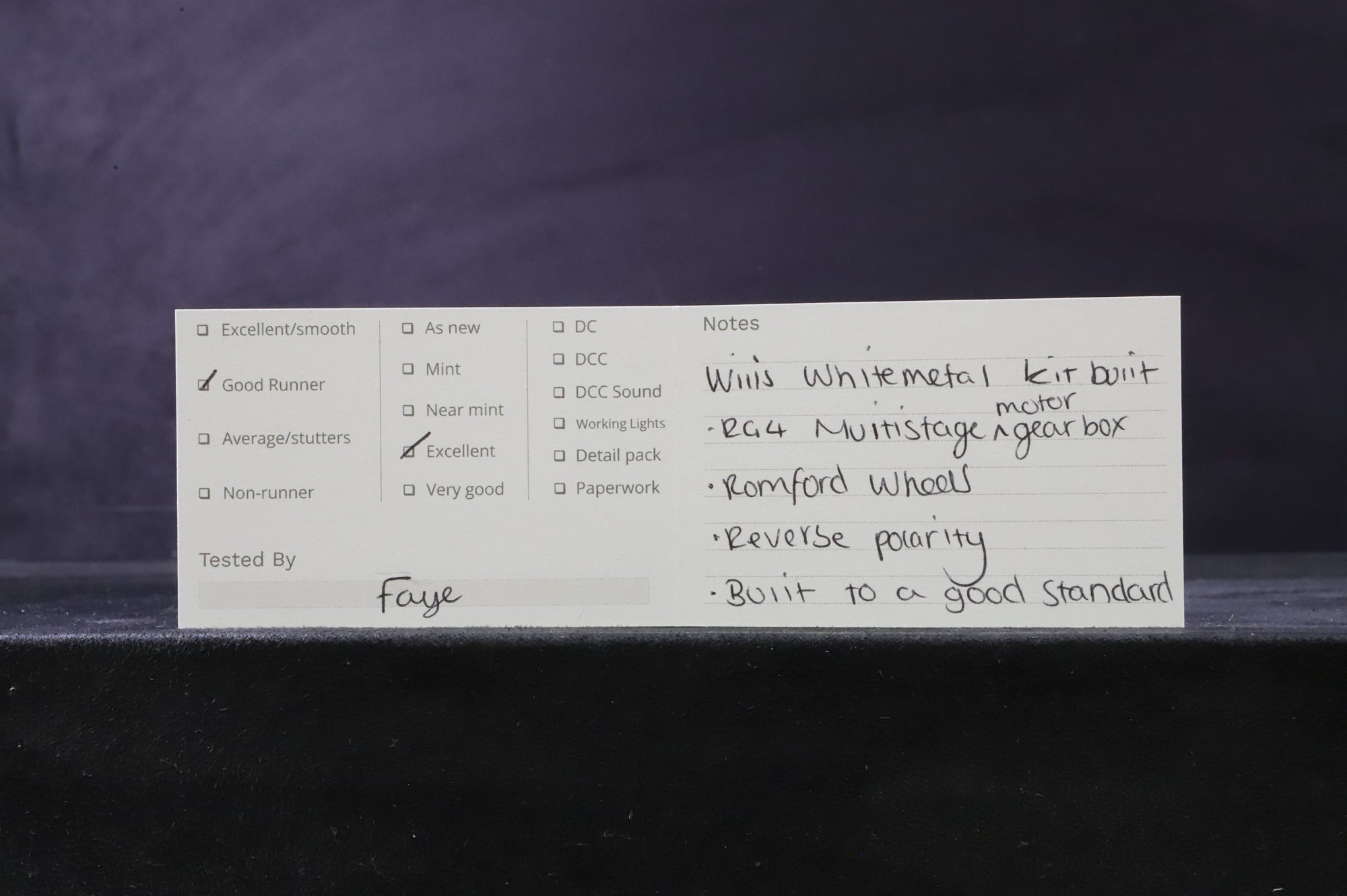 Wills Finecast OO Class J20 '64698' BR Black E/C Kit Built