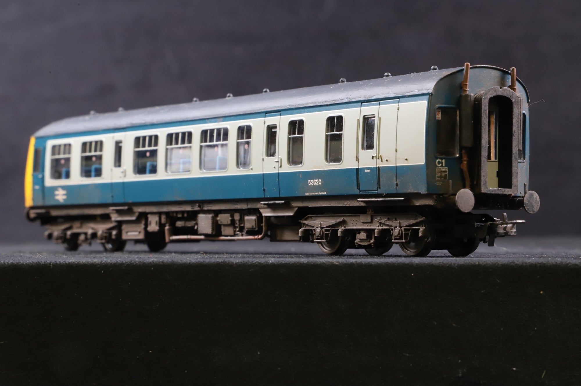 WORKSHOP Bachmann OO 32-908 Class 108 2 Car DMU in BR Blue/Grey - Weathered