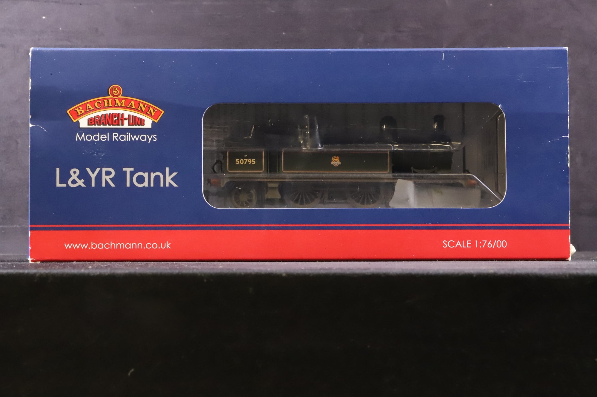 Bachmann OO 31-167 L&YR 2-4-2 Tank 50795 in Lined BR Black w/ Early Crests - Weathered
